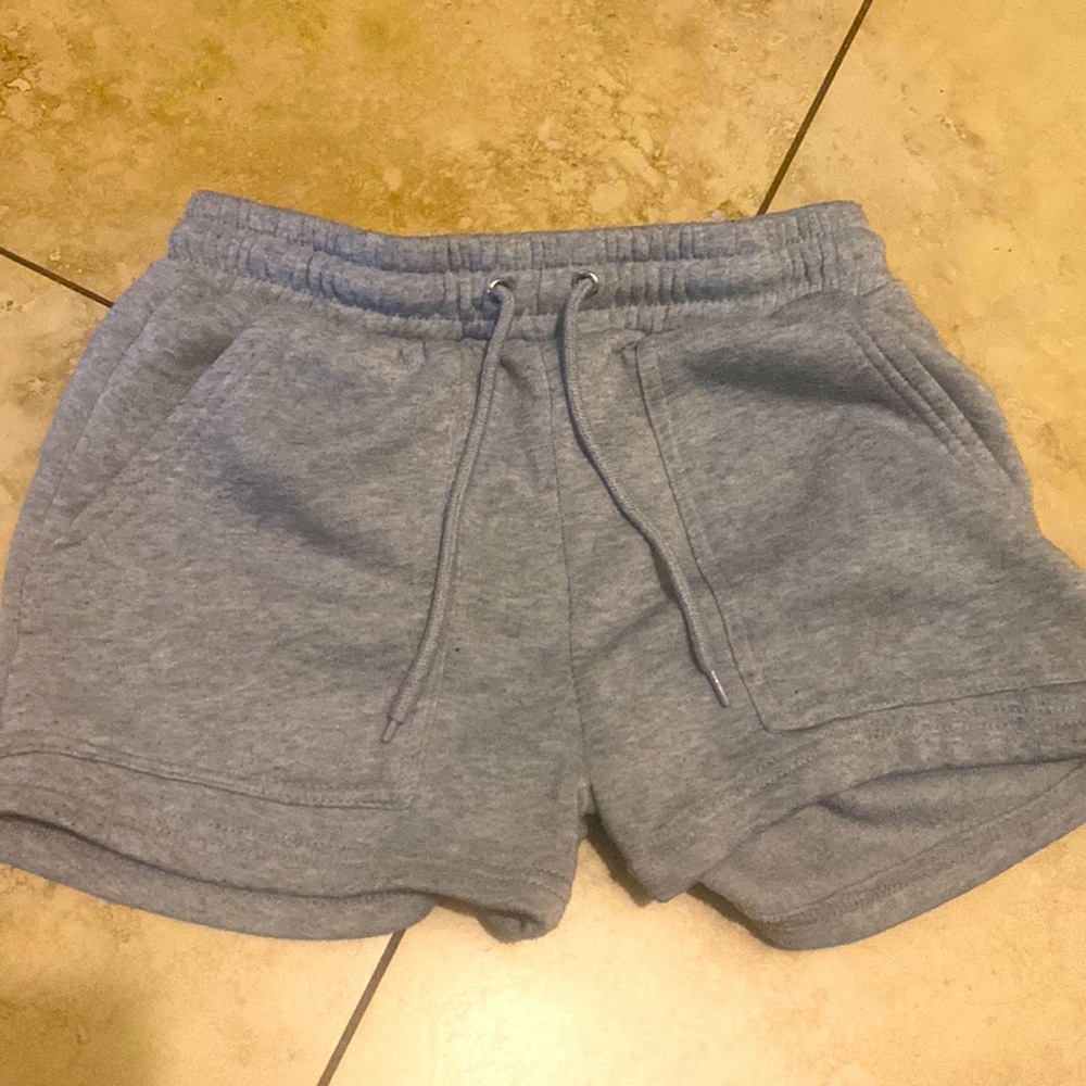 grey sweatpant shorts